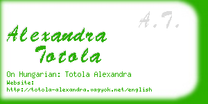 alexandra totola business card